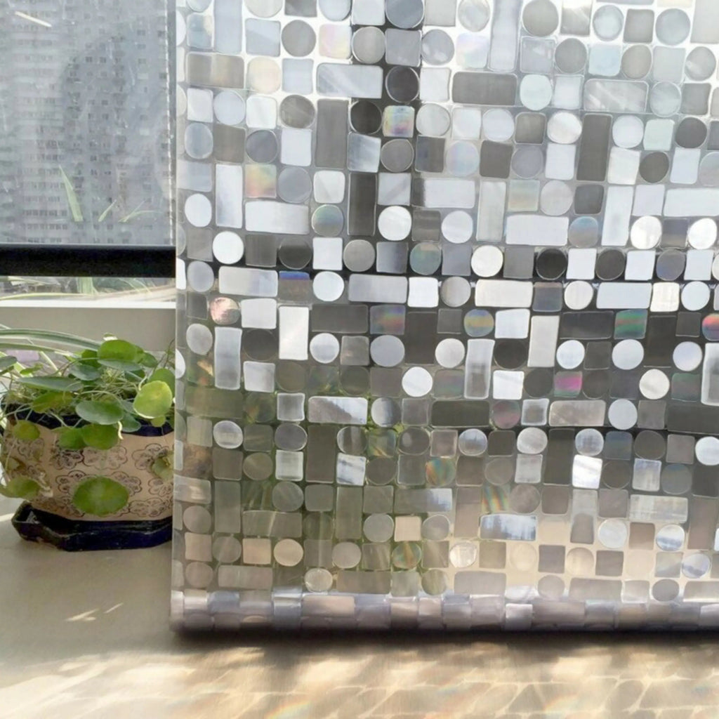 3D Rainbow Privacy Window Film | Static Cling | Stained Glass Window Sticker | Adhesive Window Vinyl | No Glue Window Decal | Anti UV Film - IconiQa