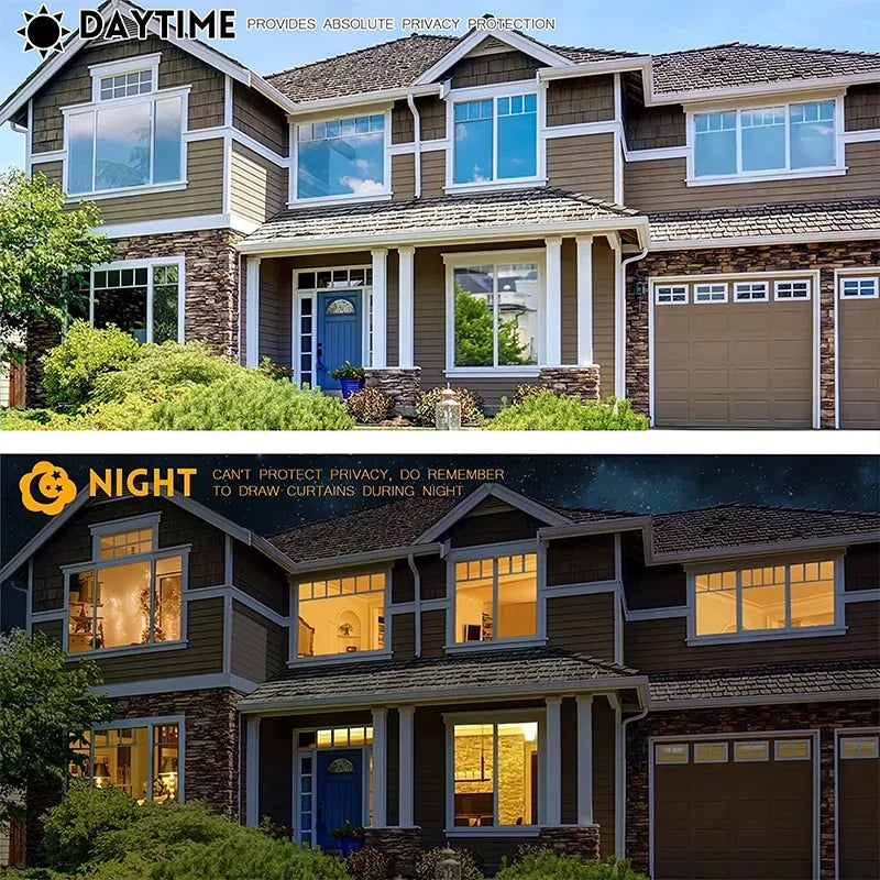 Reflecta – One Way Window Film | Daytime Privacy & UV Protection by IconiQa