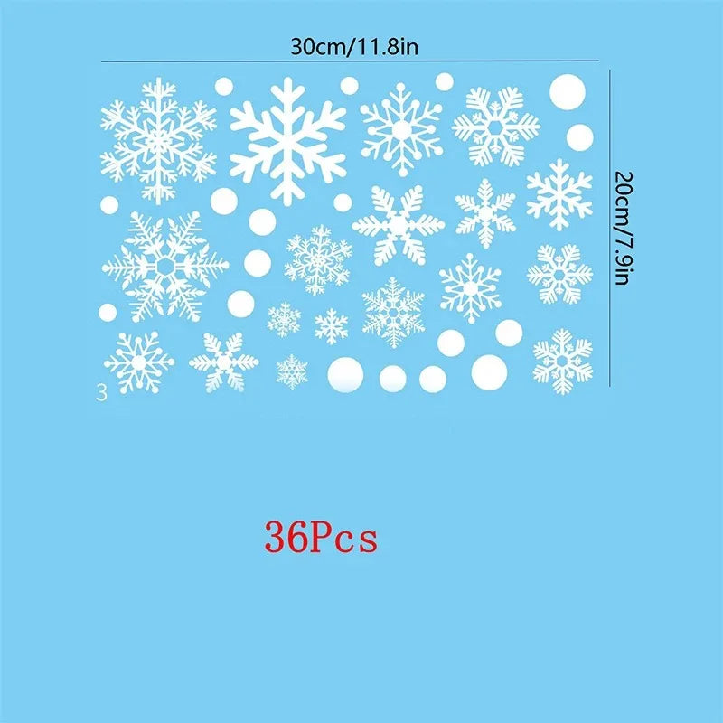 Christmas Snowflake Window Stickers | Static Cling