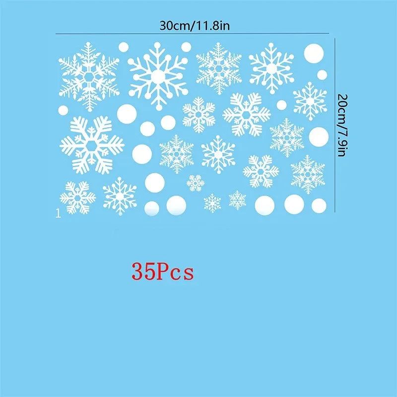 Christmas Snowflake Window Stickers | Static Cling