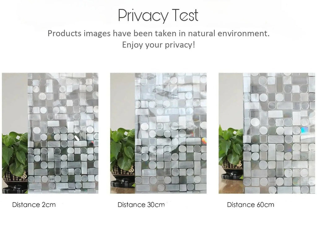 3D Rainbow Privacy Window Film | Static Cling | Stained Glass Window Sticker | Adhesive Window Vinyl | No Glue Window Decal | Anti UV Film - IconiQa