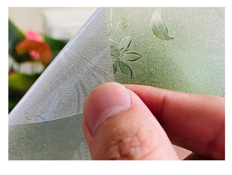 Matte Privacy Window Film | Stained Glass Film | Frosted Window Decal | UV Protection | Static Cling Sticker for Home | Vinyl for Glass - IconiQa